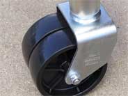 dual wheel tongue jack