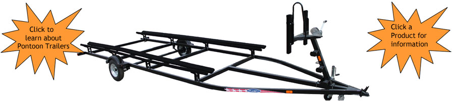 Single Axle Pontoon Boat Trailer