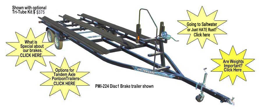 Flote-on PMI224 Pontoon Boat Trailer